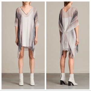 AllSaints 100% silk Ricia dusk dress